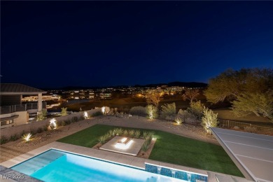 This stunning single-story smart home blends luxury with on Reflection Bay Golf Club in Nevada - for sale on GolfHomes.com, golf home, golf lot