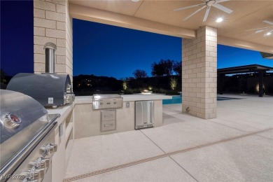 This stunning single-story smart home blends luxury with on Reflection Bay Golf Club in Nevada - for sale on GolfHomes.com, golf home, golf lot
