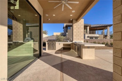 This stunning single-story smart home blends luxury with on Reflection Bay Golf Club in Nevada - for sale on GolfHomes.com, golf home, golf lot