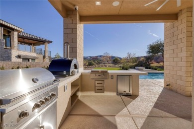 This stunning single-story smart home blends luxury with on Reflection Bay Golf Club in Nevada - for sale on GolfHomes.com, golf home, golf lot
