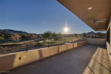 This stunning single-story smart home blends luxury with on Reflection Bay Golf Club in Nevada - for sale on GolfHomes.com, golf home, golf lot