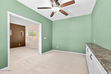 This spacious 2,013 sf home has 3 BR, 2 BA, kitchen, living rm on Estrella Mountain Ranch Golf Course in Arizona - for sale on GolfHomes.com, golf home, golf lot