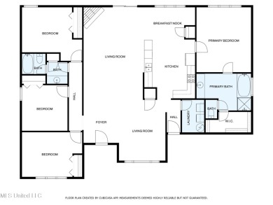 Love to golf? This beautiful 4-bedroom 2-bath brick home nestled on Mississippi National Golf Course in Mississippi - for sale on GolfHomes.com, golf home, golf lot