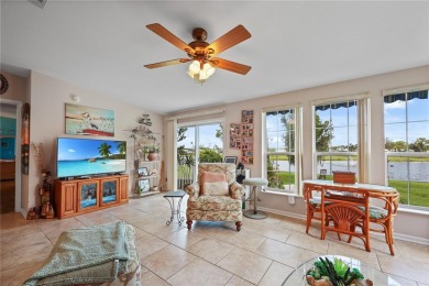 Fantastic Water and Golf Course views! This furnished 3 bedroom on Maple Leaf Golf and Country Club in Florida - for sale on GolfHomes.com, golf home, golf lot