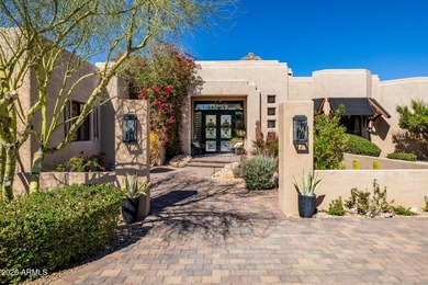 Welcome to tranquility. Step into your stunning custom home in on Troon Country Club in Arizona - for sale on GolfHomes.com, golf home, golf lot