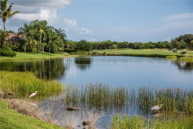 Lovely bright light waterfront villa, with enclosed porch plus on Oak Harbor Country Club in Florida - for sale on GolfHomes.com, golf home, golf lot