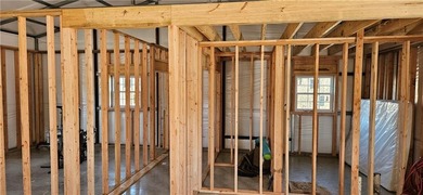 Cozy barndominium ready for your finishing touches! This metal on Linn Valley Lakes - Deer Trace Golf Course in Kansas - for sale on GolfHomes.com, golf home, golf lot