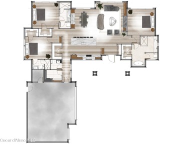 NEW MOUNTAIN MODERN HOME UNDER CONSTRUCTION AT CDA NATIONAL on CDA National Golf Course in Idaho - for sale on GolfHomes.com, golf home, golf lot