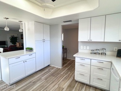 This STUNNING, updated 3BR/2BA + AZ room home is now available on Leisure World Country Club in Arizona - for sale on GolfHomes.com, golf home, golf lot