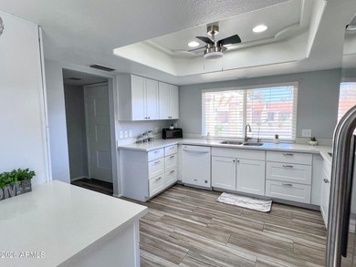 This STUNNING, updated 3BR/2BA + AZ room home is now available on Leisure World Country Club in Arizona - for sale on GolfHomes.com, golf home, golf lot