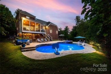 Gorgeous backyard with Saltwater POOL & Spa! Brick home on a on Tega Cay Golf Club in South Carolina - for sale on GolfHomes.com, golf home, golf lot