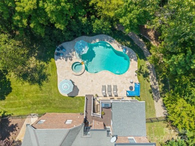 Gorgeous backyard with Saltwater POOL & Spa! Brick home on a on Tega Cay Golf Club in South Carolina - for sale on GolfHomes.com, golf home, golf lot