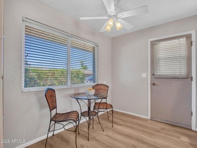 Welcome to your updated retreat in Sun City! This charming 2-bed on Sun City Lakes West and East in Arizona - for sale on GolfHomes.com, golf home, golf lot