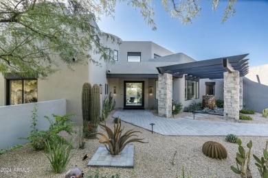 Blending modern zen with desert living, this beautifully rebuilt on Desert Highlands Golf Club in Arizona - for sale on GolfHomes.com, golf home, golf lot