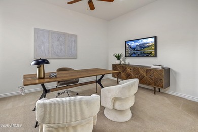 Set against open desert and expansive view corridors, this Toll on Mirabel Golf Club in Arizona - for sale on GolfHomes.com, golf home, golf lot