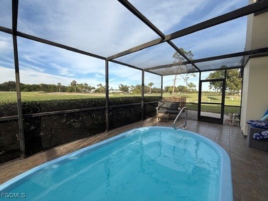 Beautiful 2 bedroom 2 bath, home with private views overlooking on Estero Country Club in Florida - for sale on GolfHomes.com, golf home, golf lot