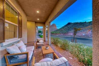 Perched along the side of a dramatic cliff with no rear on Reflection Bay Golf Club in Nevada - for sale on GolfHomes.com, golf home, golf lot