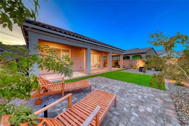 Perched along the side of a dramatic cliff with no rear on Reflection Bay Golf Club in Nevada - for sale on GolfHomes.com, golf home, golf lot