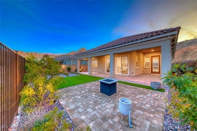 Perched along the side of a dramatic cliff with no rear on Reflection Bay Golf Club in Nevada - for sale on GolfHomes.com, golf home, golf lot