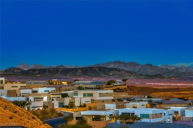 Perched along the side of a dramatic cliff with no rear on Reflection Bay Golf Club in Nevada - for sale on GolfHomes.com, golf home, golf lot