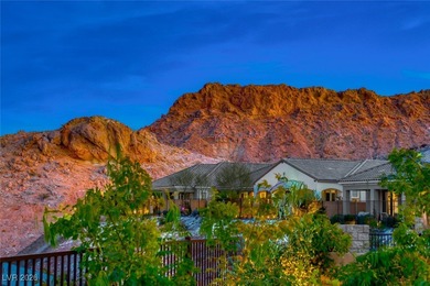 Perched along the side of a dramatic cliff with no rear on Reflection Bay Golf Club in Nevada - for sale on GolfHomes.com, golf home, golf lot