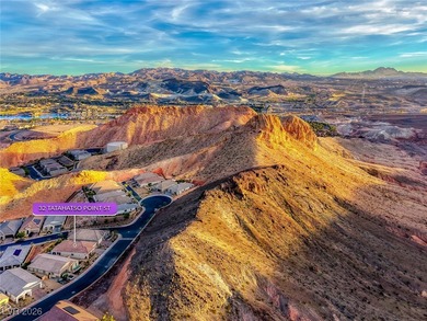 Perched along the side of a dramatic cliff with no rear on Reflection Bay Golf Club in Nevada - for sale on GolfHomes.com, golf home, golf lot