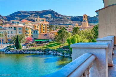 Perched along the side of a dramatic cliff with no rear on Reflection Bay Golf Club in Nevada - for sale on GolfHomes.com, golf home, golf lot