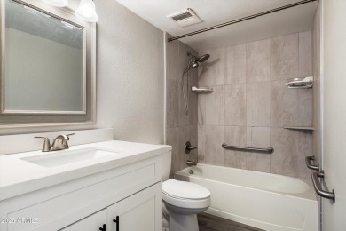 Beautifully updated 2-bedroom, 1-bath ground floor corner unit on Scottsdale Shadows in Arizona - for sale on GolfHomes.com, golf home, golf lot