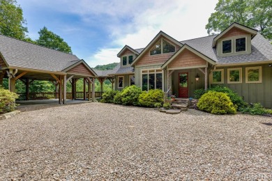 Located on a quiet street with just two homes - this gorgeous on Lake Toxaway Country Club in North Carolina - for sale on GolfHomes.com, golf home, golf lot