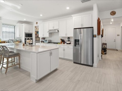 This 2024 PALMARY model smart home is move-in ready and could on Valencia Golf and Country Club in Florida - for sale on GolfHomes.com, golf home, golf lot