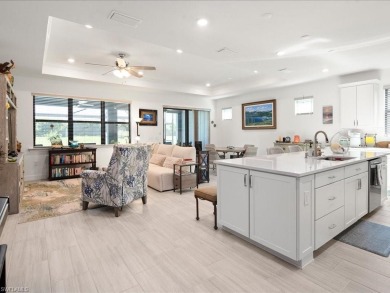 This 2024 PALMARY model smart home is move-in ready and could on Valencia Golf and Country Club in Florida - for sale on GolfHomes.com, golf home, golf lot