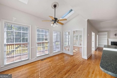 Tucked away on a quiet, double cul-de-sac street in Brookstone on Brookstone Golf and Country Club in Georgia - for sale on GolfHomes.com, golf home, golf lot