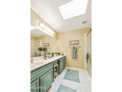 Significantly altered 3BR, 2BA Solano model on the walking path on Oakwood Golf Club  in Arizona - for sale on GolfHomes.com, golf home, golf lot