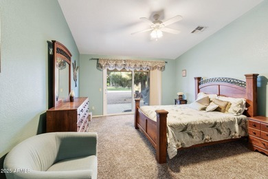 Significantly altered 3BR, 2BA Solano model on the walking path on Oakwood Golf Club  in Arizona - for sale on GolfHomes.com, golf home, golf lot