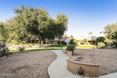 Significantly altered 3BR, 2BA Solano model on the walking path on Oakwood Golf Club  in Arizona - for sale on GolfHomes.com, golf home, golf lot