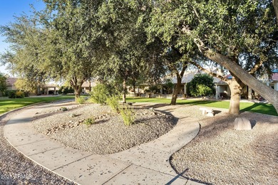 Significantly altered 3BR, 2BA Solano model on the walking path on Oakwood Golf Club  in Arizona - for sale on GolfHomes.com, golf home, golf lot