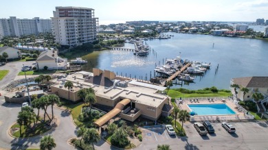 Nestled between the 9th hole and Hole 1 of Sandpiper Cove's golf on Sandpiper Cove Golf Course in Florida - for sale on GolfHomes.com, golf home, golf lot