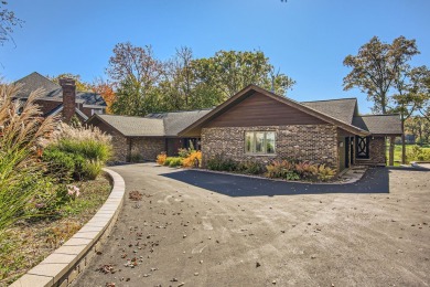 You will love this sprawling hillside ranch with a walk out on Prestwick Country Club in Illinois - for sale on GolfHomes.com, golf home, golf lot