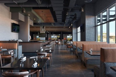 Striking contemporary new construction set on .66 acres with on Entrada at Snow Canyon in Utah - for sale on GolfHomes.com, golf home, golf lot