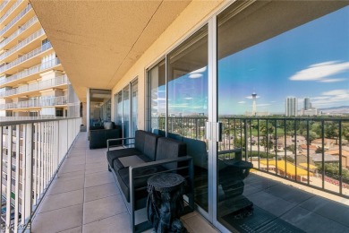 Experience elevated living in this 9th-floor high-rise unit on Las Vegas Country Club in Nevada - for sale on GolfHomes.com, golf home, golf lot