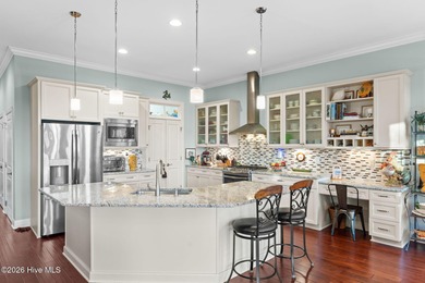 Intracoastal Waterway front luxury home with private dock on Lockwood Folly Country Club in North Carolina - for sale on GolfHomes.com, golf home, golf lot