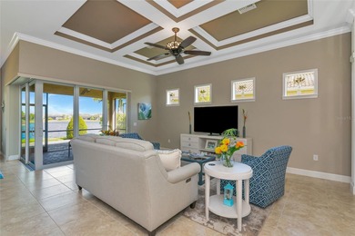 Experience stunning water views from this beautifully updated on Esplanade Golf and Country at Lakewood Ranch in Florida - for sale on GolfHomes.com, golf home, golf lot