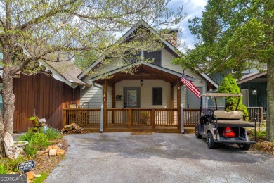 Nestled in the heart of Sky Valley, this charming 3 bedroom, 3 on Sky Valley Resort and Country Club in Georgia - for sale on GolfHomes.com, golf home, golf lot