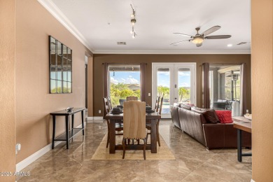 Spectacular single-level home with panoramic city light & on Sanctuary Golf Course At WestWorld in Arizona - for sale on GolfHomes.com, golf home, golf lot