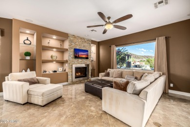 Spectacular single-level home with panoramic city light & on Sanctuary Golf Course At WestWorld in Arizona - for sale on GolfHomes.com, golf home, golf lot