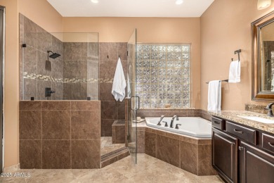 Spectacular single-level home with panoramic city light & on Sanctuary Golf Course At WestWorld in Arizona - for sale on GolfHomes.com, golf home, golf lot