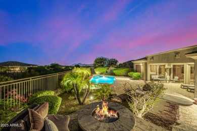 Spectacular single-level home with panoramic city light & on Sanctuary Golf Course At WestWorld in Arizona - for sale on GolfHomes.com, golf home, golf lot