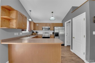 Welcome to your dream home in the exclusive, gated Raintree on Raintree Country Club in Missouri - for sale on GolfHomes.com, golf home, golf lot
