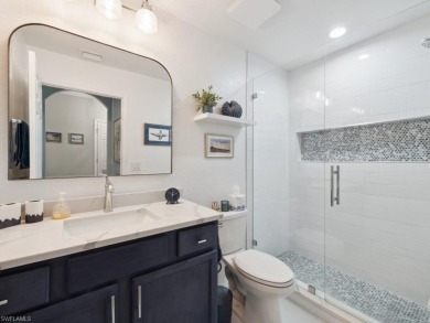 Updates and CUSTOM UPGRADES abound in this BRIGHT, AIRY and OPEN on TPC At Treviso Bay in Florida - for sale on GolfHomes.com, golf home, golf lot