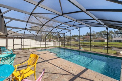 Relax in this quiet 4 bedroom pool home, with low-maintenance on Crane Lakes Golf and Country Club in Florida - for sale on GolfHomes.com, golf home, golf lot